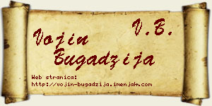 Vojin Bugadžija vizit kartica